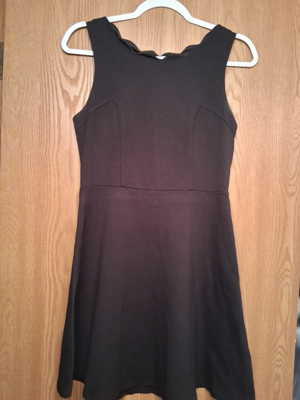 Monteau Black Sleeveless A-Line Mini Dress